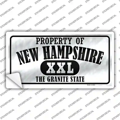 Property Of New Hampshire Novelty Sticker Decal