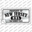 Property Of New Jersey Novelty Sticker Decal