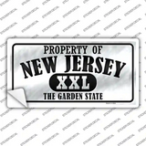 Property Of New Jersey Novelty Sticker Decal