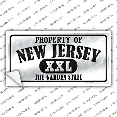 Property Of New Jersey Novelty Sticker Decal