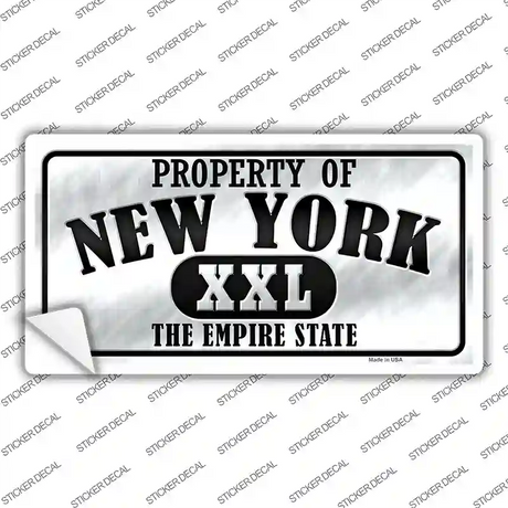 Property Of New York Novelty Sticker Decal