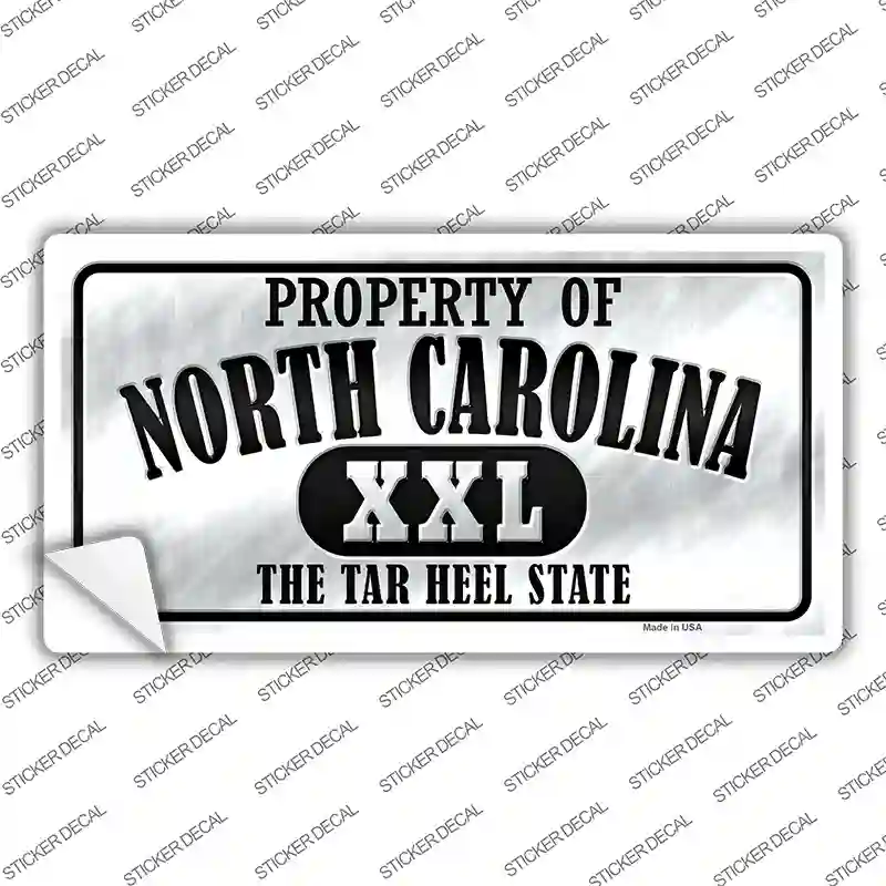 Property Of North Carolina Novelty Sticker Decal