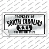 Property Of North Carolina Novelty Sticker Decal