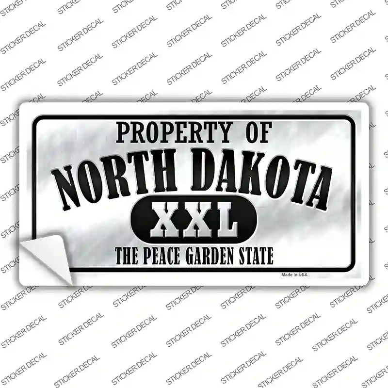 Property Of North Dakota Novelty Sticker Decal