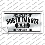 Property Of North Dakota Novelty Sticker Decal