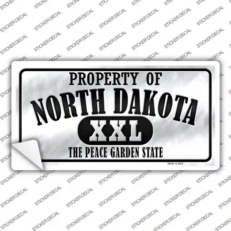 Property Of North Dakota Novelty Sticker Decal