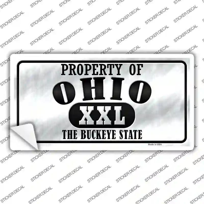 Property Of Ohio Novelty Sticker Decal