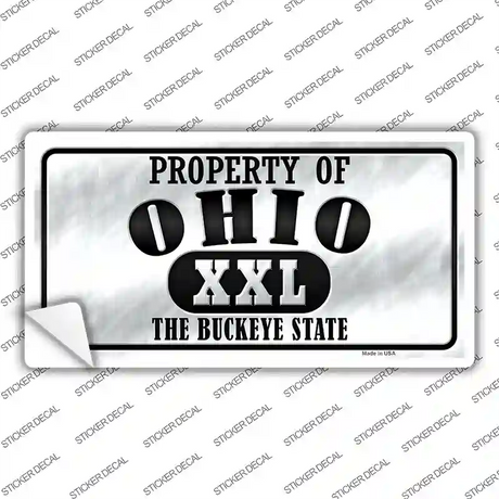 Property Of Ohio Novelty Sticker Decal
