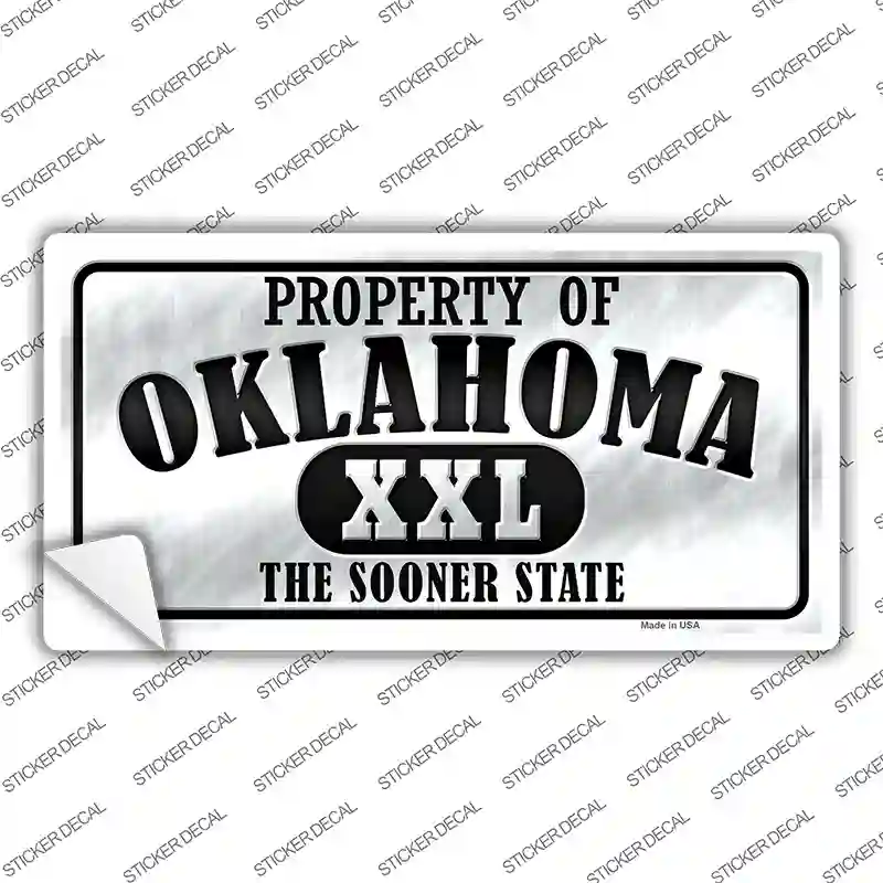 Property Of Oklahoma Novelty Sticker Decal