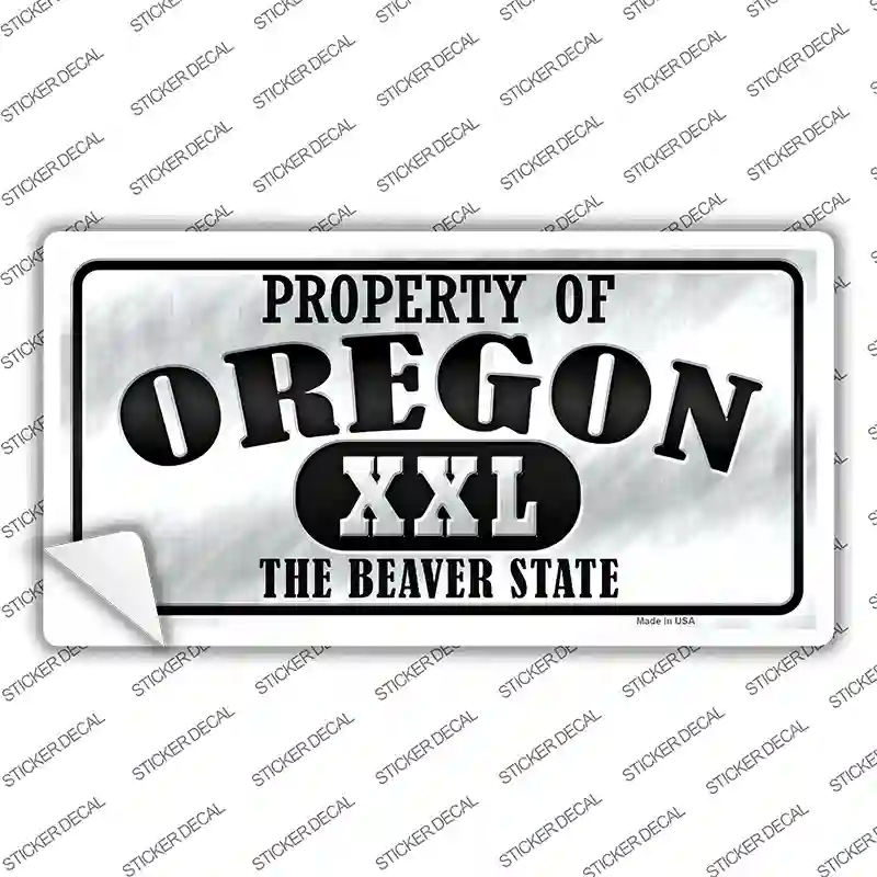 Property Of Oregon Novelty Sticker Decal