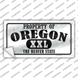 Property Of Oregon Novelty Sticker Decal