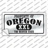 Property Of Oregon Novelty Sticker Decal