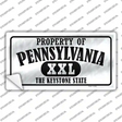 Property Of Pennsylvania Novelty Sticker Decal