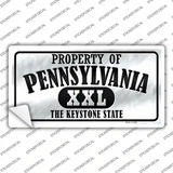 Property Of Pennsylvania Novelty Sticker Decal