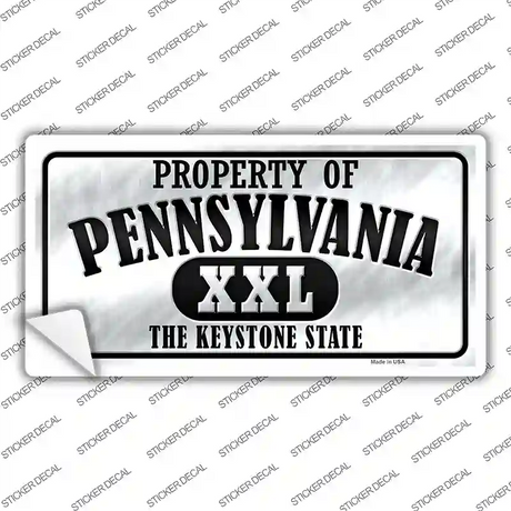 Property Of Pennsylvania Novelty Sticker Decal