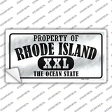 Property Of Rhode Island Novelty Sticker Decal