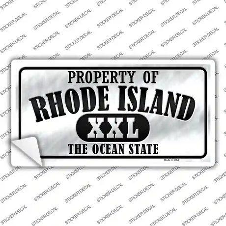 Property Of Rhode Island Novelty Sticker Decal