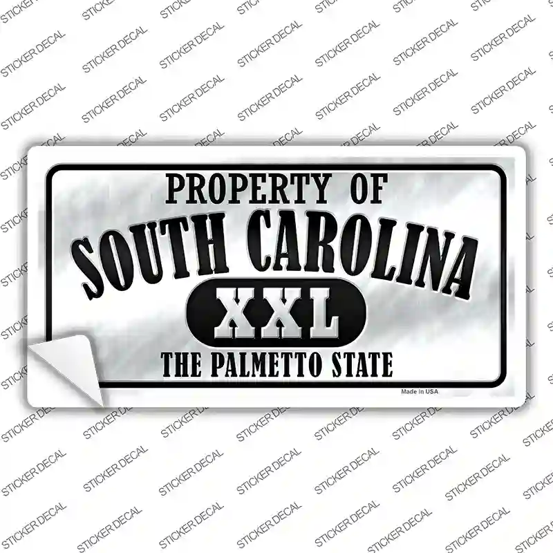 Property Of South Carolina Novelty Sticker Decal