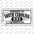 Property Of South Carolina Novelty Sticker Decal