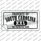 Property Of South Carolina Novelty Sticker Decal