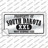Property Of South Dakota Novelty Sticker Decal