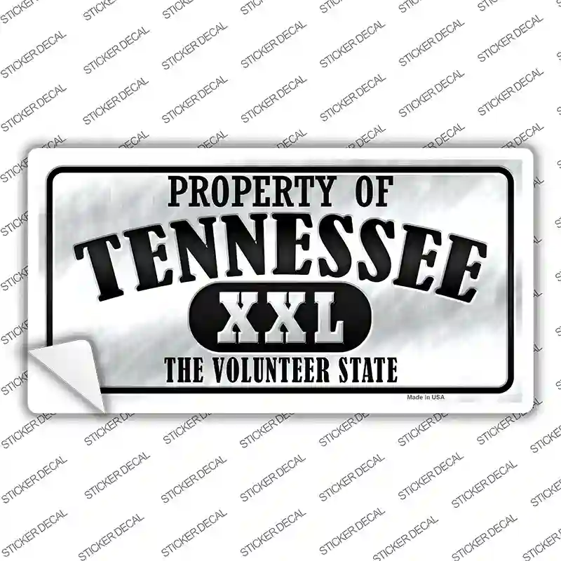 Property Of Tennessee Novelty Sticker Decal