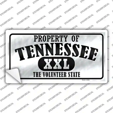 Property Of Tennessee Novelty Sticker Decal