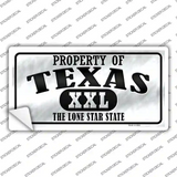 Property Of Texas Novelty Sticker Decal