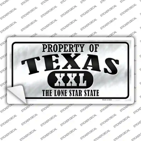 Property Of Texas Novelty Sticker Decal