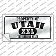 Property Of Utah Novelty Sticker Decal