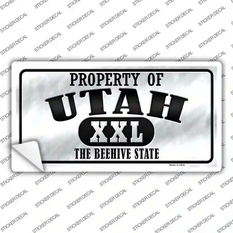 Property Of Utah Novelty Sticker Decal