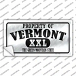 Property Of Vermont Novelty Sticker Decal