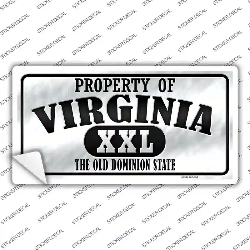 Property Of Virginia Novelty Sticker Decal