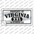Property Of Virginia Novelty Sticker Decal