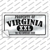 Property Of Virginia Novelty Sticker Decal