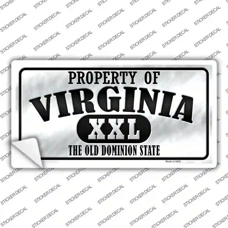 Property Of Virginia Novelty Sticker Decal