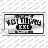 Property Of West Virginia Novelty Sticker Decal