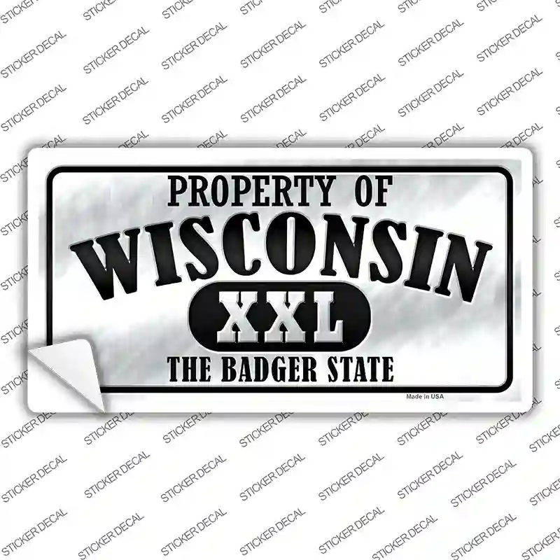 Property Of Wisconsin Novelty Sticker Decal