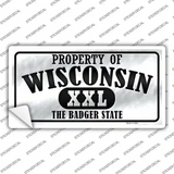 Property Of Wisconsin Novelty Sticker Decal