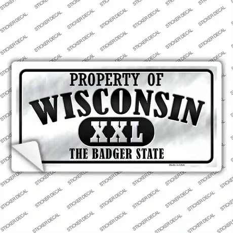 Property Of Wisconsin Novelty Sticker Decal