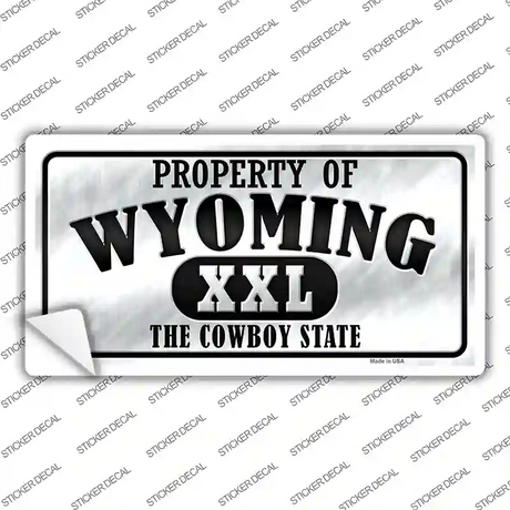 Property Of Wyoming Novelty Sticker Decal
