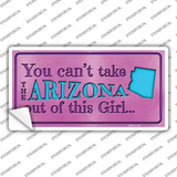 Arizona Outta This Girl Novelty Sticker Decal