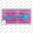 Arkansas Outta This Girl Novelty Sticker Decal