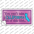 California Outta This Girl Novelty Sticker Decal