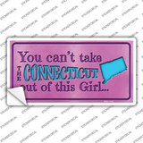 Connecticut Outta This Girl Novelty Sticker Decal