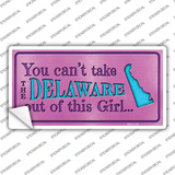 Delaware Outta This Girl Novelty Sticker Decal
