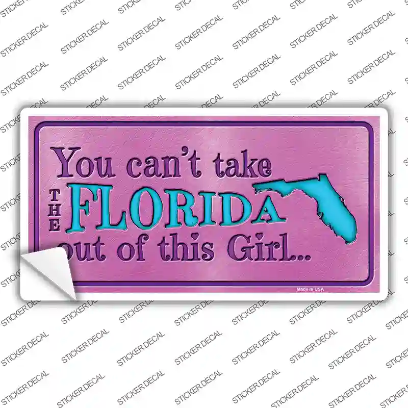 Florida Outta This Girl Novelty Sticker Decal