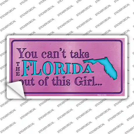 Florida Outta This Girl Novelty Sticker Decal