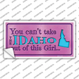 Idaho Outta This Girl Novelty Sticker Decal