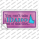 Idaho Outta This Girl Novelty Sticker Decal